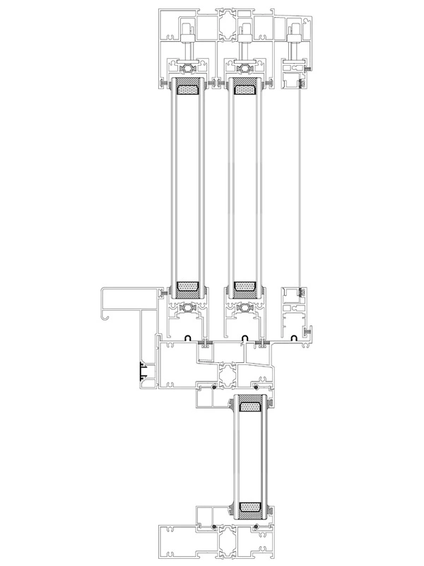 Youran 105 Extremely Narrow Sliding Window