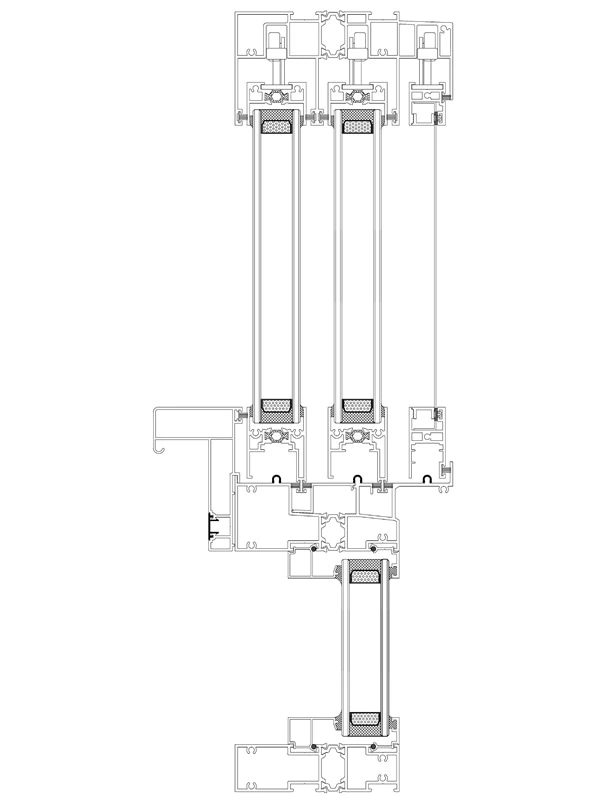 Youran 105 Extremely Narrow Sliding Window