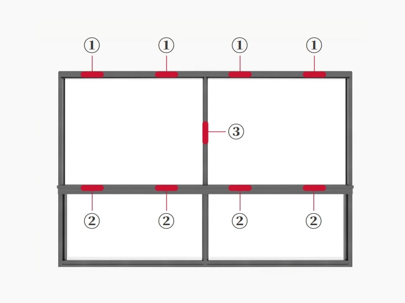 Youran 105 Extremely Narrow Sliding Window