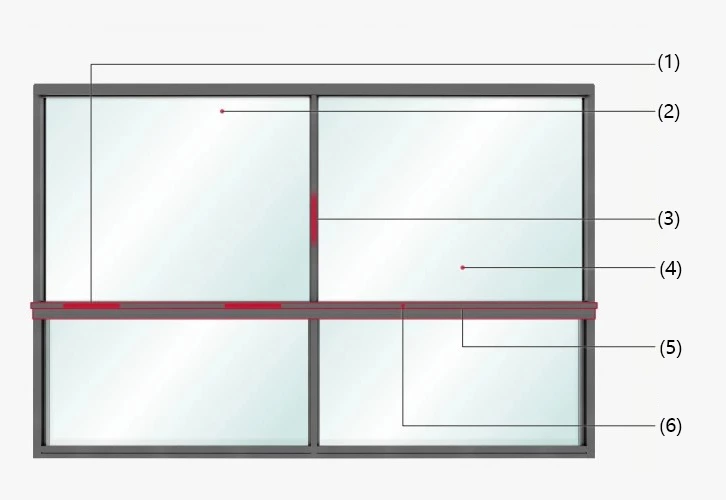 Youran 105 Extremely Narrow Sliding Window