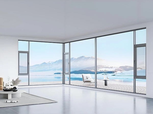 Modern Minimalist Living with Slim-Frame Aluminum Windows